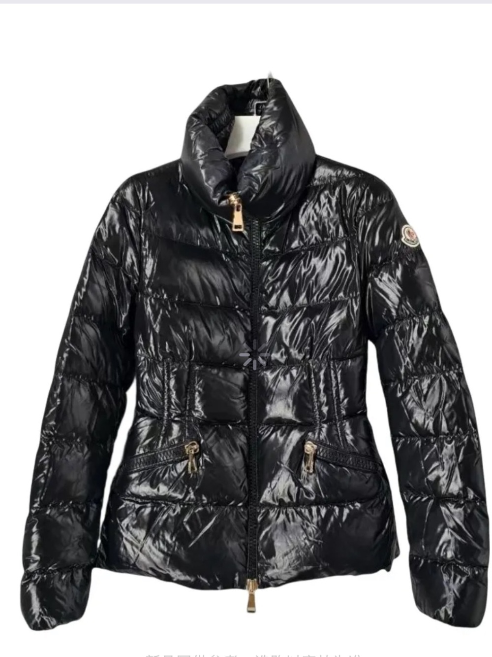 Moncler Black Glossy Puffer Jacket Size 00 Authentic Women’s Down Coat